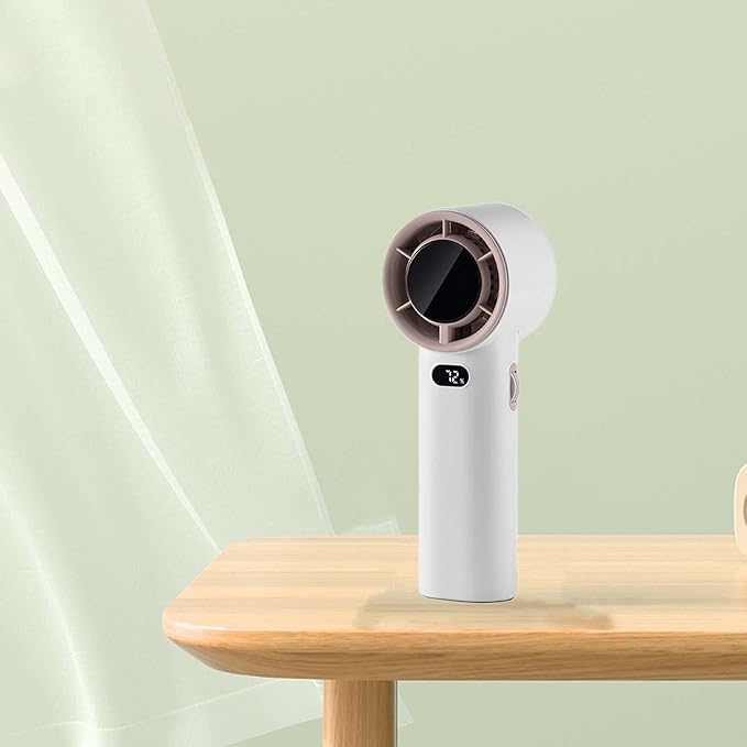 Portable Handheld Fan – Rechargeable, Compact & Quiet Personal Cooling for Travel, Office & Outdoor