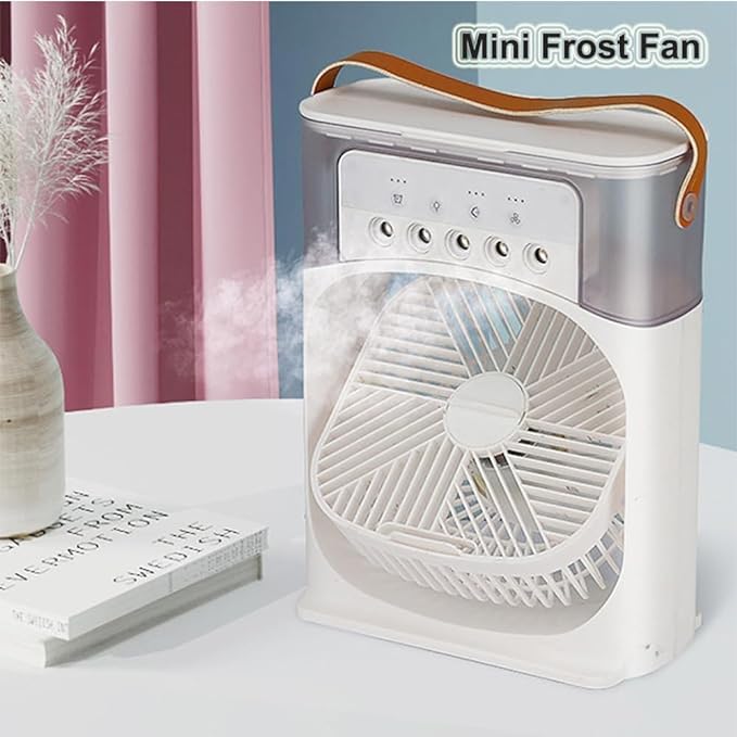 Cooling Fan With Ice – Easy-Clean Air Cooler Fan with Removable Water Tank & Adjustable Modes