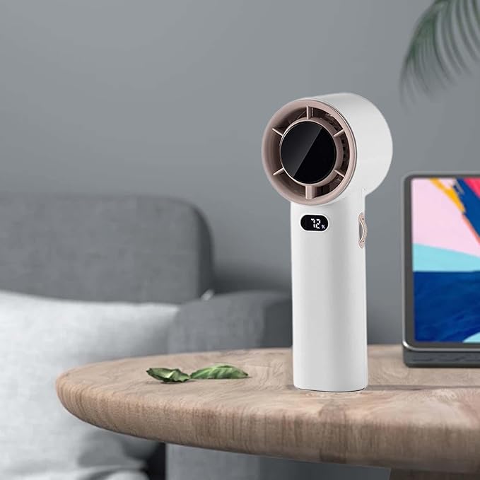 Portable Handheld Fan – Rechargeable, Compact & Quiet Personal Cooling for Travel, Office & Outdoor